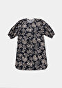thumb-Afficher les détails de Robe Marine Regular Fit Manches Trois-quarts Mini Popeline Femme