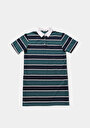 thumb-Afficher les détails de Robe Multicolou Regular Fit Manches Courtes Normale Supreme Femme