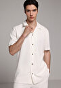 thumb-Afficher les détails de Chemise À Manches Courtes Blanc Droit Regular Fit Homme