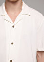 thumb-Afficher les détails de Chemise À Manches Courtes Blanc Droit Regular Fit Homme