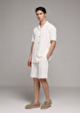 thumb-Afficher les détails de Short Blanc Regular Fit Homme