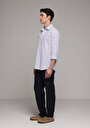 thumb-Afficher les détails de Pantalon Marine Straight Leg Medium Rise En Lin Regular Fit Homme