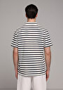 thumb-Afficher les détails de T-shirt Polo À Manches Courtes Marine Rayé Regular Fit Homme