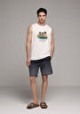 thumb-Afficher les détails de Short De Bain Marine Slim Fit Doublé Homme