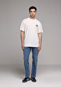 thumb-Afficher les détails de T-shirt À Manches Courtes Blanc Comfort Fit Droit Homme