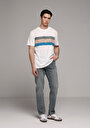 thumb-Afficher les détails de T-shirt À Manches Courtes Blanc Regular Fit Droit Homme