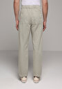thumb-Afficher les détails de Pantalon Kaki Straight Leg Medium Rise En Sergé Regular Fit Homme