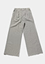 thumb-Afficher les détails de Pantalon Vert Wide Leg High Rise En Uni Regular Fit Femme