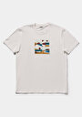 thumb-Afficher les détails de T-shirt À Manches Courtes Blanc Regular Fit Droit Homme