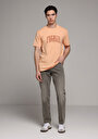 thumb-Afficher les détails de T-shirt À Manches Courtes Saumon Regular Fit Droit Homme