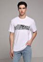 thumb-Afficher les détails de T-shirt À Manches Courtes Blanc Regular Fit Droit Homme