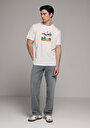 thumb-Afficher les détails de T-shirt À Manches Courtes Blanc Regular Fit Droit Homme