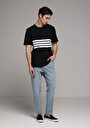 thumb-Afficher les détails de T-shirt À Manches Courtes Marine Regular Fit Droit Homme