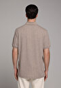 thumb-Afficher les détails de T-shirt Polo À Manches Courtes Marron Droit Regular Fit Homme