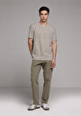 thumb-Afficher les détails de T-shirt À Manches Courtes Ecru Regular Fit Rayé Homme