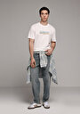 thumb-Afficher les détails de T-shirt À Manches Courtes Blanc Regular Fit Droit Homme