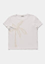 thumb-Afficher les détails de T-shirt À Manches Courtes Blanc Regular Fit Brodé Femme