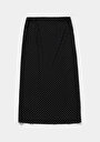 thumb-Afficher les détails de Jupe Noir  Pois Shally Maxi Femme