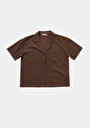 thumb-Afficher les détails de Marron Regular Fit  Droit Jacquard Femme