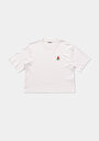 thumb-Afficher les détails de T-shirt À Manches Courtes Blanc Regular Fit Brodé Femme