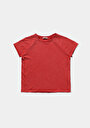 thumb-Afficher les détails de T-shirt À Manches Courtes Rouge Regular Fit Droit Femme