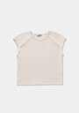 thumb-Afficher les détails de T-shirt À Manches Courtes Blanc Slim Fit Droit Femme