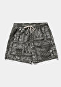 thumb-Afficher les détails de Short De Bain Kaki Regular Fit Doublé Homme
