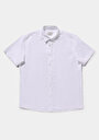 thumb-Afficher les détails de Chemise À Manches Courtes Blanc Droit Regular Fit Homme