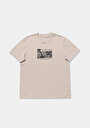 thumb-Afficher les détails de T-shirt À Manches Courtes Beige Regular Fit Droit Homme