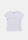 thumb-Afficher les détails de Blouse À Manches Courtes Blanc Slim Fit Manches Courtes Femme