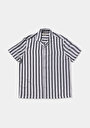 thumb-Afficher les détails de Chemise À Manches Courtes Marine Rayé Relaxed Fit Homme
