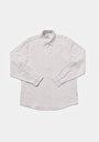 thumb-Afficher les détails de Chemise À Manches Longues Blanc Relaxed Fit Droit Tissu Froissé Homme