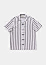 thumb-Afficher les détails de Chemise À Manches Courtes Blanc Rayé Regular Fit Homme