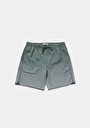 thumb-Afficher les détails de Short De Bain Vert Slim Fit Doublé Homme