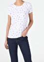 thumb-Afficher les détails de T-shirt À Manches Courtes Blanc Slim Fit  Femme