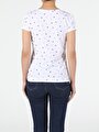 thumb-Afficher les détails de T-shirt À Manches Courtes Blanc Slim Fit  Femme