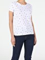 thumb-Afficher les détails de T-shirt À Manches Courtes Blanc Slim Fit  Femme