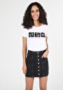 thumb-Afficher les détails de T-shirt À Manches Courtes Blanc Regular Fit  Femme