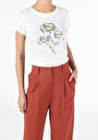 thumb-Afficher les détails de T-shirt À Manches Courtes Blanc Slim Fit  Femme