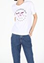 thumb-Afficher les détails de T-shirt À Manches Courtes Blanc Regular Fit  Femme
