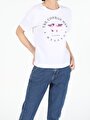 thumb-Afficher les détails de T-shirt À Manches Courtes Blanc Regular Fit  Femme