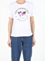 thumb-Afficher les détails de T-shirt À Manches Courtes Blanc Regular Fit  Femme