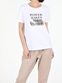 thumb-Afficher les détails de T-shirt À Manches Courtes Blanc Regular Fit  Femme