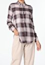 thumb-Afficher les détails de Chemise À Manches Longues Bordeaux Regular Fit   Femme