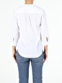 thumb-Afficher les détails de Chemise À Manches Longues Blanc Slim Fit   Femme