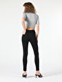 thumb-Afficher les détails de Pantalon Noir Skinny  Leg  En  Super Slim Fit Femme