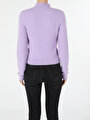 thumb-Afficher les détails de Pull Violet Slim Fit   Femme