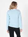 thumb-Afficher les détails de Pull Bleu Regular Fit   Femme