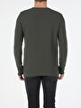 thumb-Afficher les détails de Pull Kaki Slim Fit   Homme