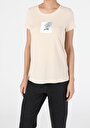 thumb-Afficher les détails de T-shirt À Manches Courtes Beige Regular Fit  Femme